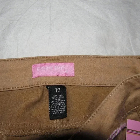 PLANET PINK Super Stretch Skinny Tan Pants Size 12 - Picture 5 of 5